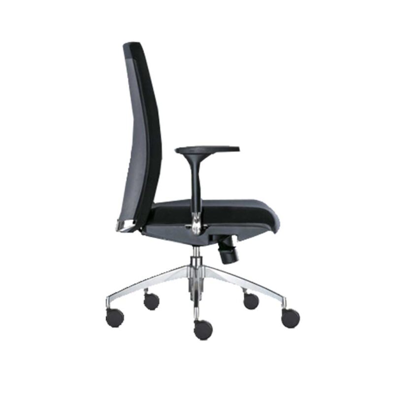 vista lateral silla star negra