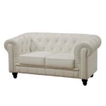 Sofa chester dos plazas cuero viejo