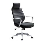 Sillón de direccion Torino tapizado en negro