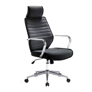 Sillón de direccion Torino tapizado en negro
