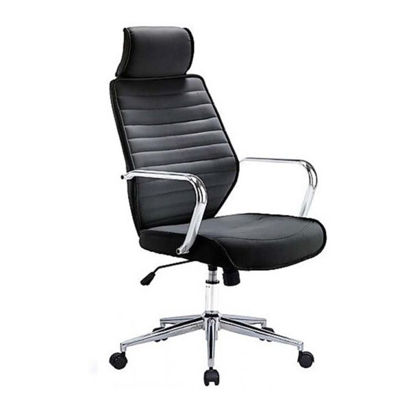 Sillón de direccion Torino tapizado en negro