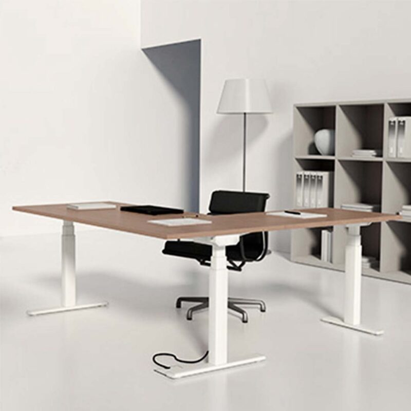 mesa con ala elevables en altura sistema electrico.