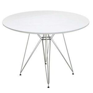 mesa multiusos estructura varilla cromada tablero blanco