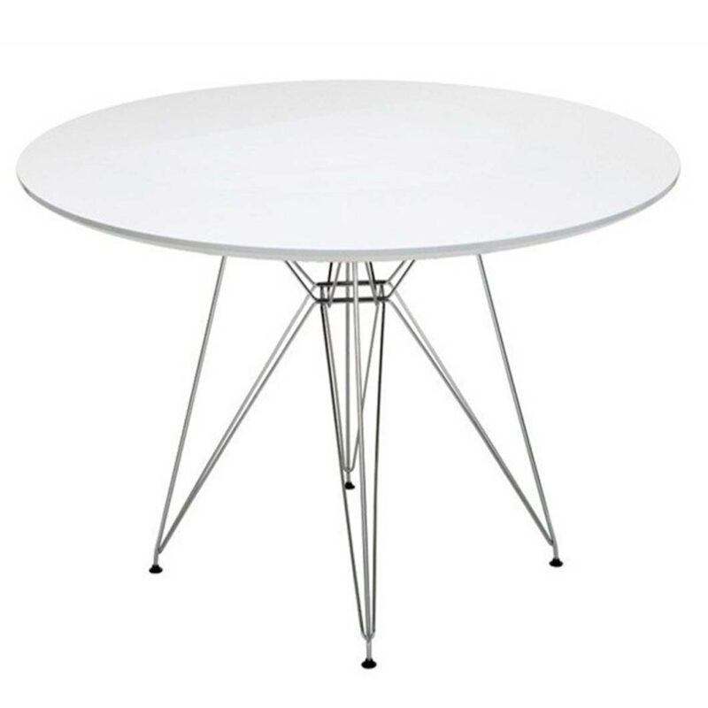 mesa multiusos estructura varilla cromada tablero blanco