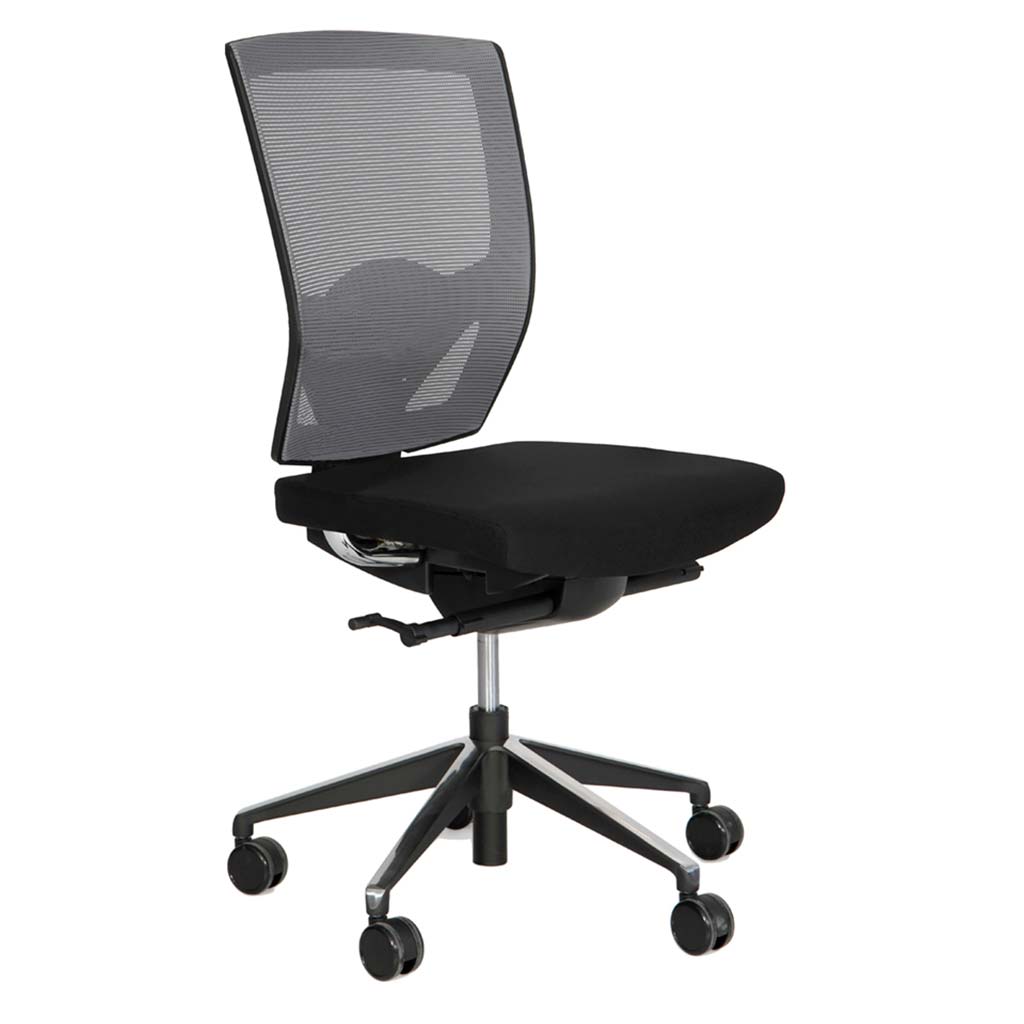 Silla de oficina semidireccional y ergonómica con ruedas