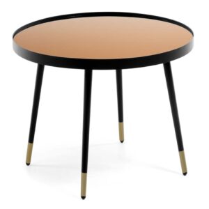 Mesa de centro Dila metal y vidrio