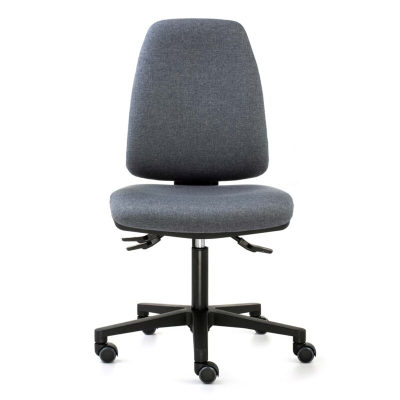 silla de oficina ergonómica sin brazos
