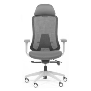 sillón de oficina ergonómico con brazos y reposacabezas