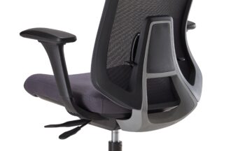 Silla ergonómica con soporte lumbar con la que se pueden evitar los dolores lumbares y otras molestias de espalda